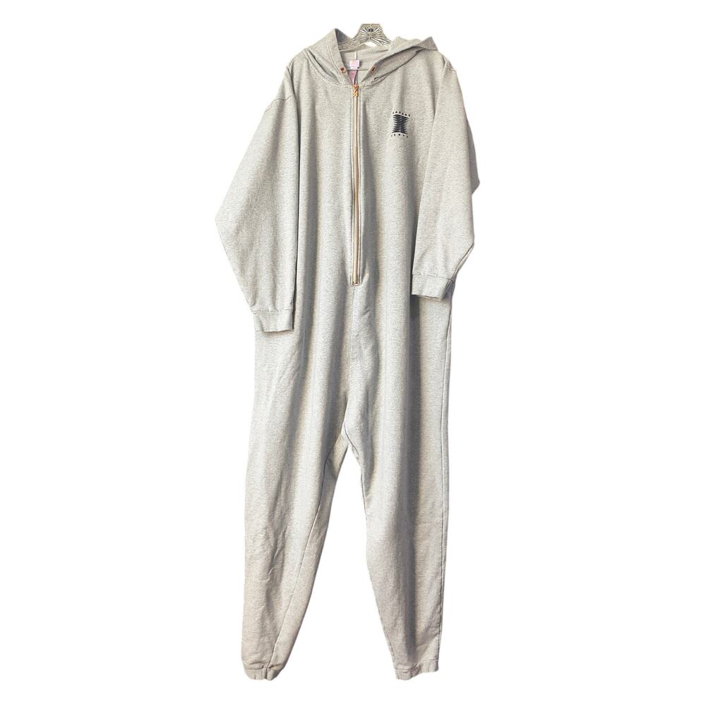 Savage X Fenty Forever Gray Savage One Piece Hooded Jumpsuit Unisex  3X
